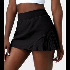 Halara - 2-in-1 Pleated Patchwork Tennis Skirt/Skort